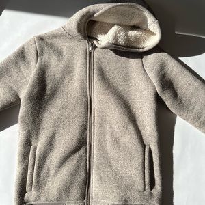 Tucker and Tate grey wool zip up kids xl